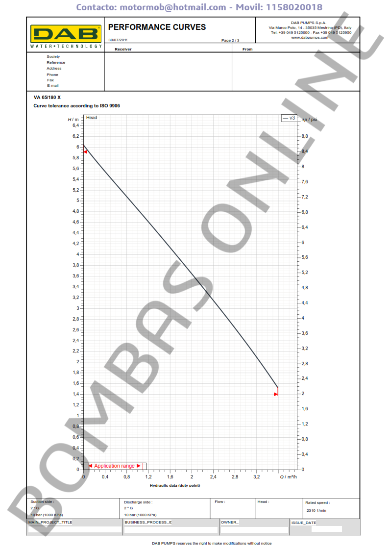 Bomba Circuladora DAB VA 65/180 X – Monofasica – Precio