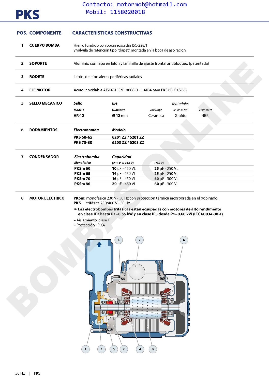 BOMBA PERIFERICA AUTOCEBANTE PEDROLLO PKSm 60 – 0.5 HP MONOFASICA – PRECIO