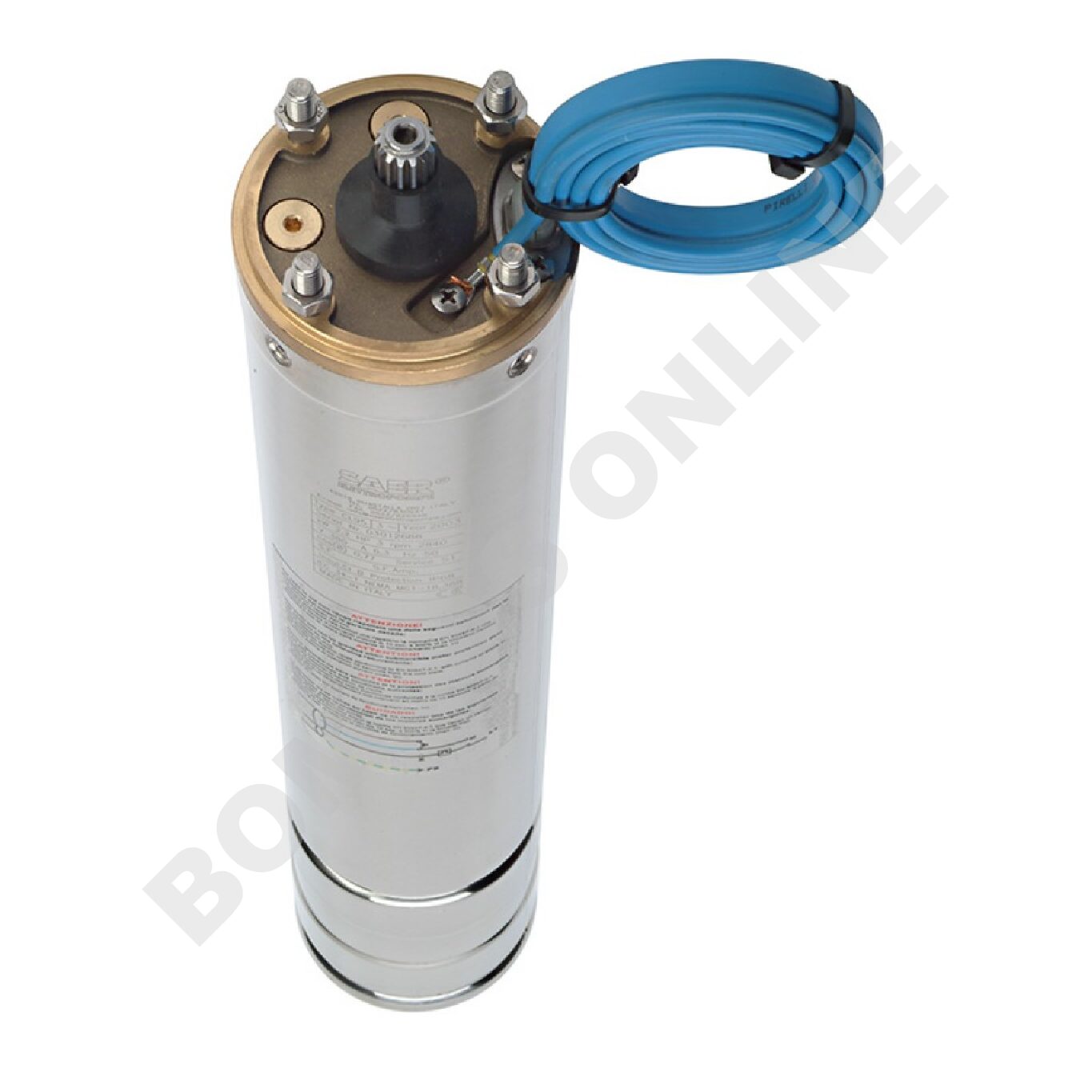 Motor Sumergible 4 Pulgadas – SAER CL95-5 (Alta Carga Axial)   – Monofásico – 5,5 HP – SAE1070140