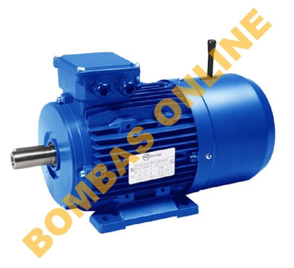 MOTOR ELECTRICO TRIFÁSICO CON FRENO MOTORARG MTB 90L1-4 – 2 HP – 1500 RPM – PAR DE FRENADO 20 Nm  – PRECIO